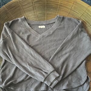 Madewell V-Neck Women's Waffle Shirt